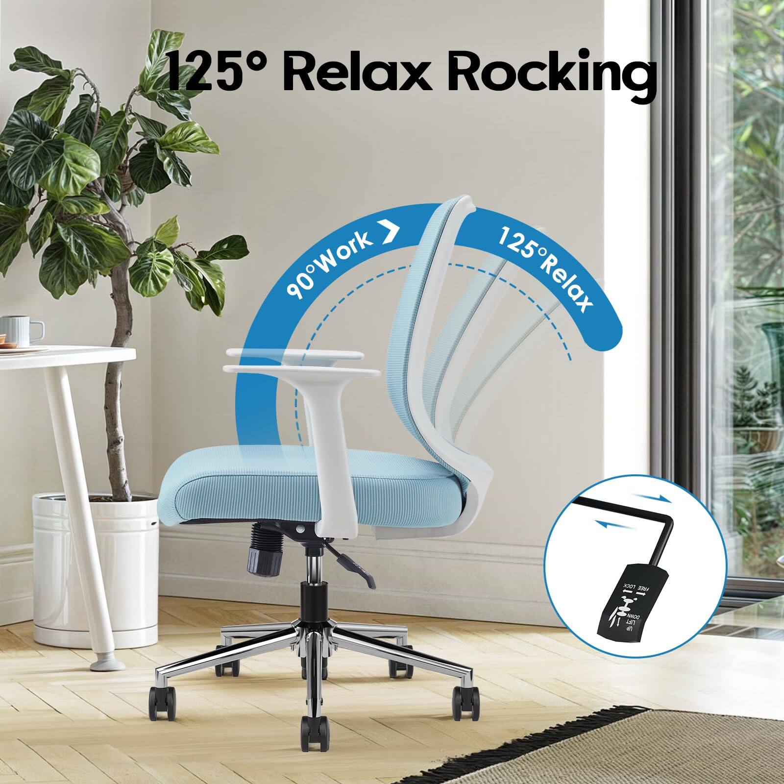 125° Relax Rocking

90° Work

125° Relax