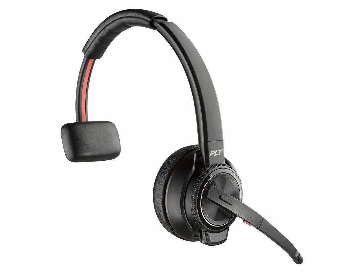 Alt View 8. HP - HP Savi 8210 UC DECT Headset - Mono, Wireless, Bluetooth/DECT, Noise Cancelling - Black.