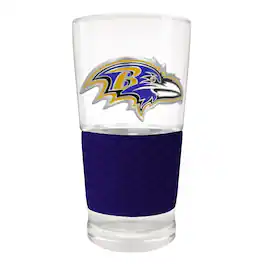 Great American Products - Baltimore Ravens 22oz. Pilsner Glass with Silicone Grip - Purple