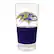 Front. Great American Products - Baltimore Ravens 22oz. Pilsner Glass with Silicone Grip - Purple.