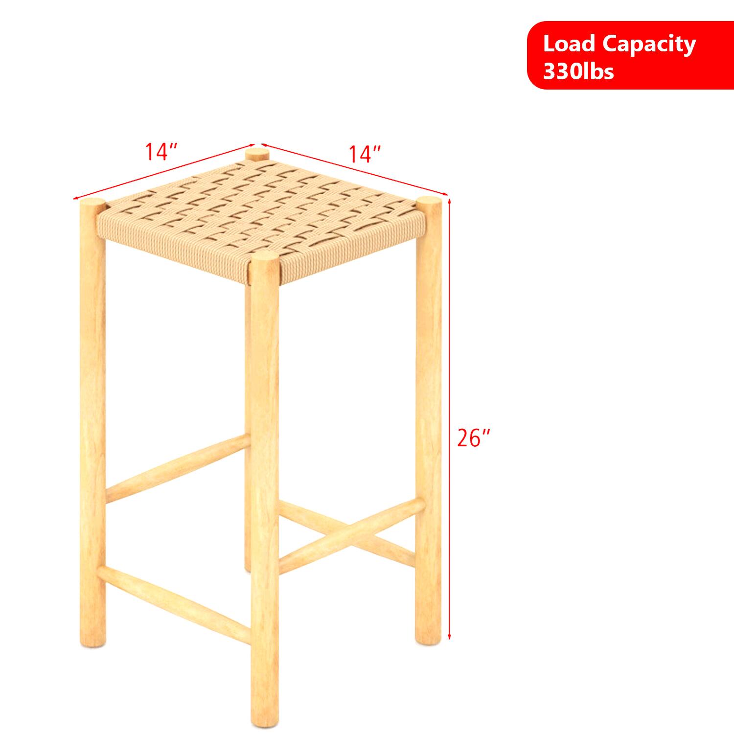 Load Capacity: 330lbs  
14" x 14" x 26"