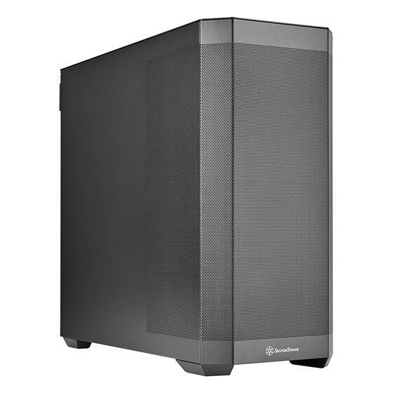 Front. SilverStone - SETA H2 SST-SEH2-B Highly Versatile, High Cooling Capacity Workstation Chassis - Black.
