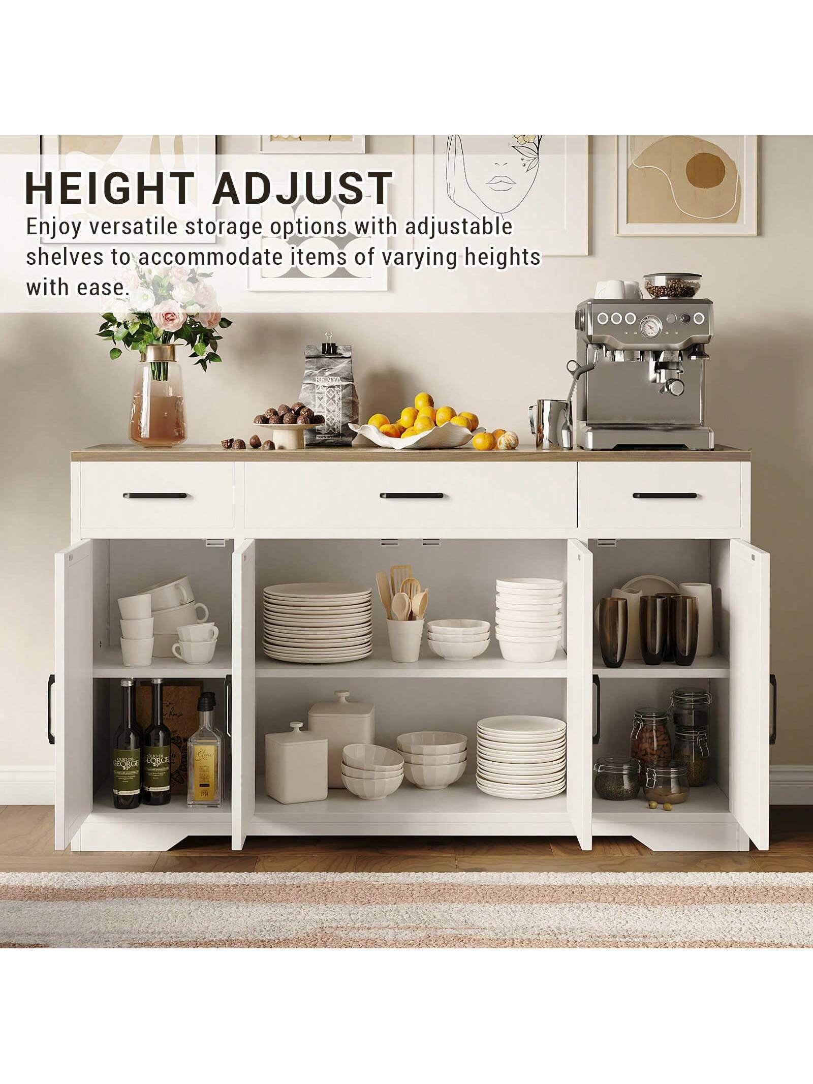 HEIGHT ADJUST  
Enjoy versatile storage options with adjustable shelves to accommodate items of varying heights with ease.