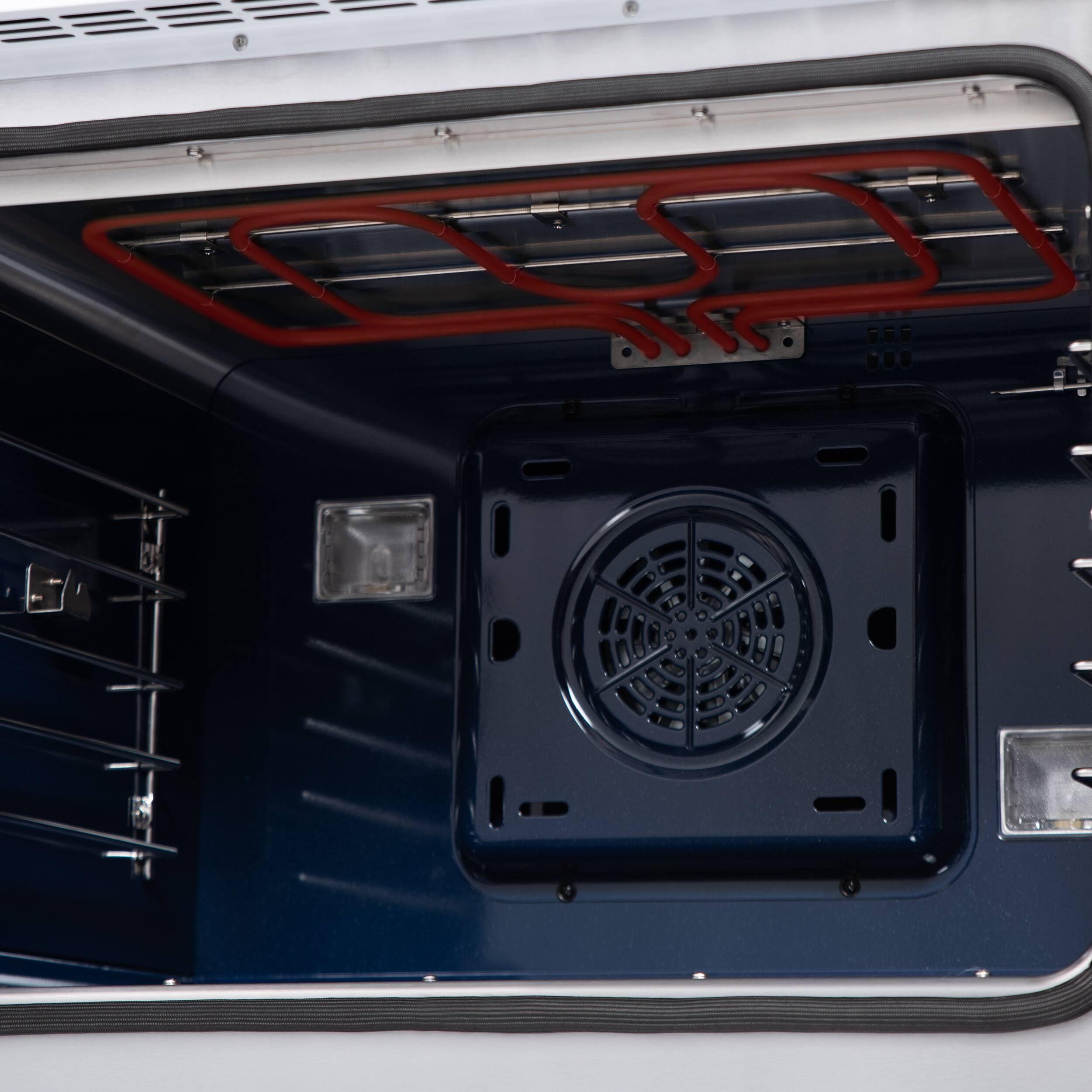 Alt View 13. Forno Appliances - Capriasca 4.32 Cu. Ft. Dual Fuel Range with French Door Design - White.