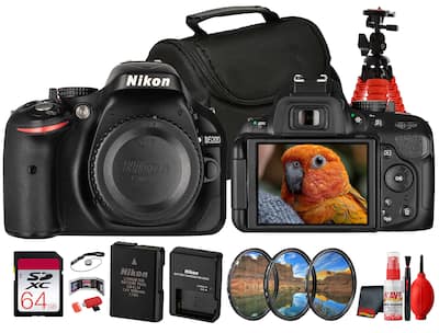 Nikon D5200 DSLR 24.1MP APS C w/ 18 55mm Lens Starter Bundle Nikon D5200 DSLR 24.1MP APS C w/ 18 55mm Lens Starter Bundle