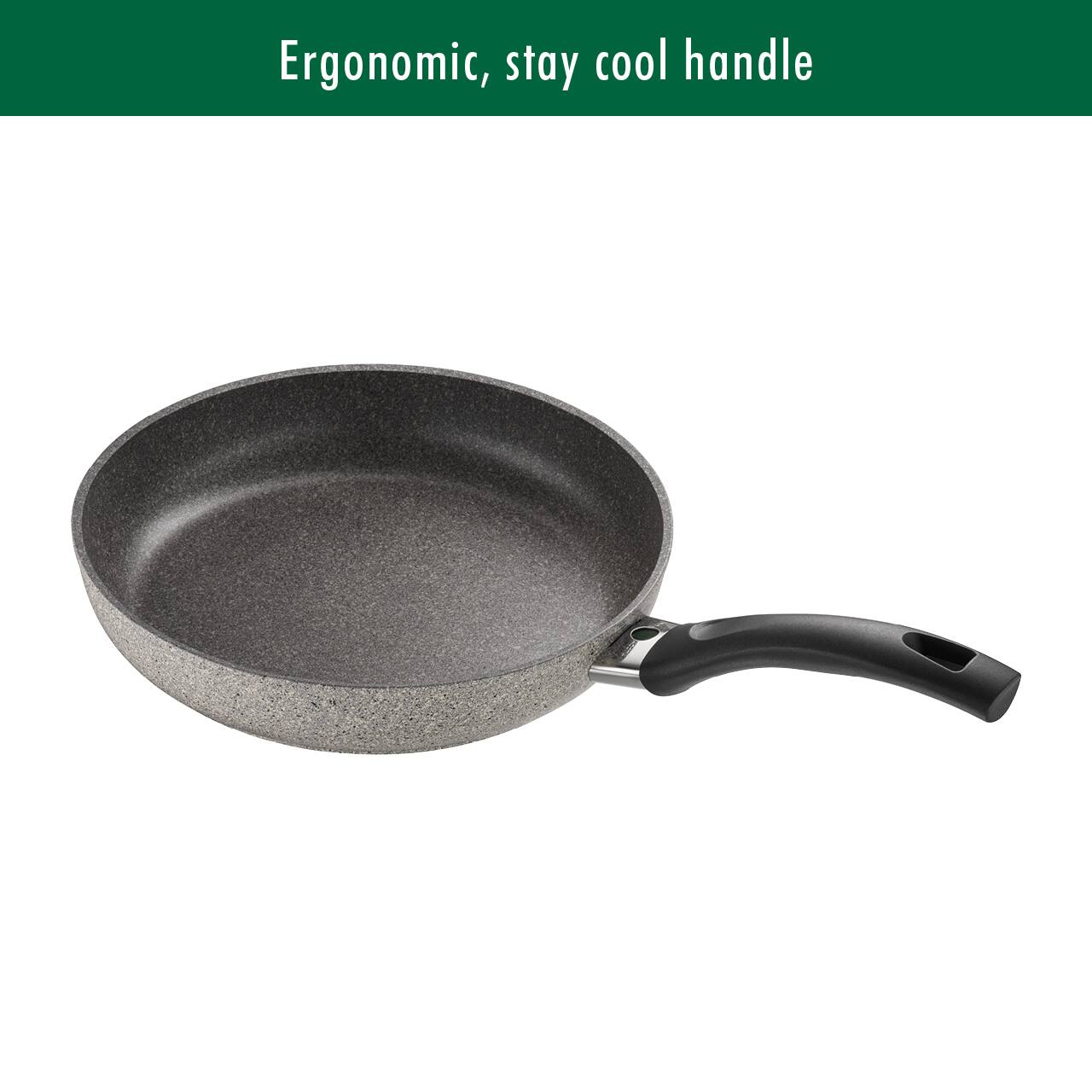 Ergonomic, stay cool handle
