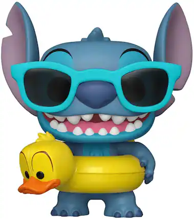 Front. Funko - FUNKO POP! Disney: Lilo & Stitch - Stitch With Tube - COLLECTIBLES - Multicolor.