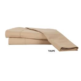 Castle Hill London - 310 Thread Count Cotton Sateen Sheet Set Deep Pocket - Queen - Taupe