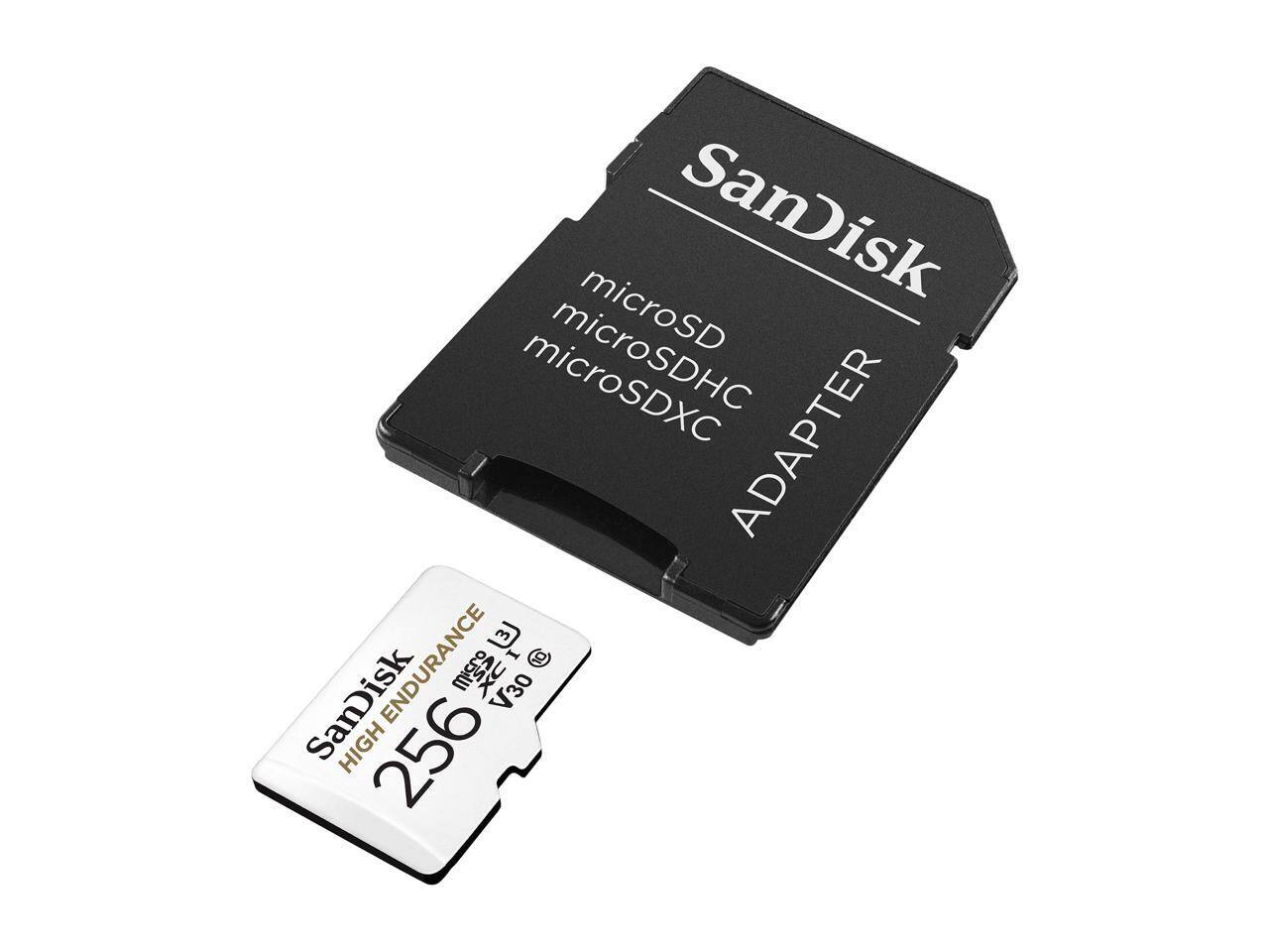 SanDisk microSD microSDXC ADAPTER ENDURANCE  
SanDisk  
256GB  
V30 HIGH ENDURANCE