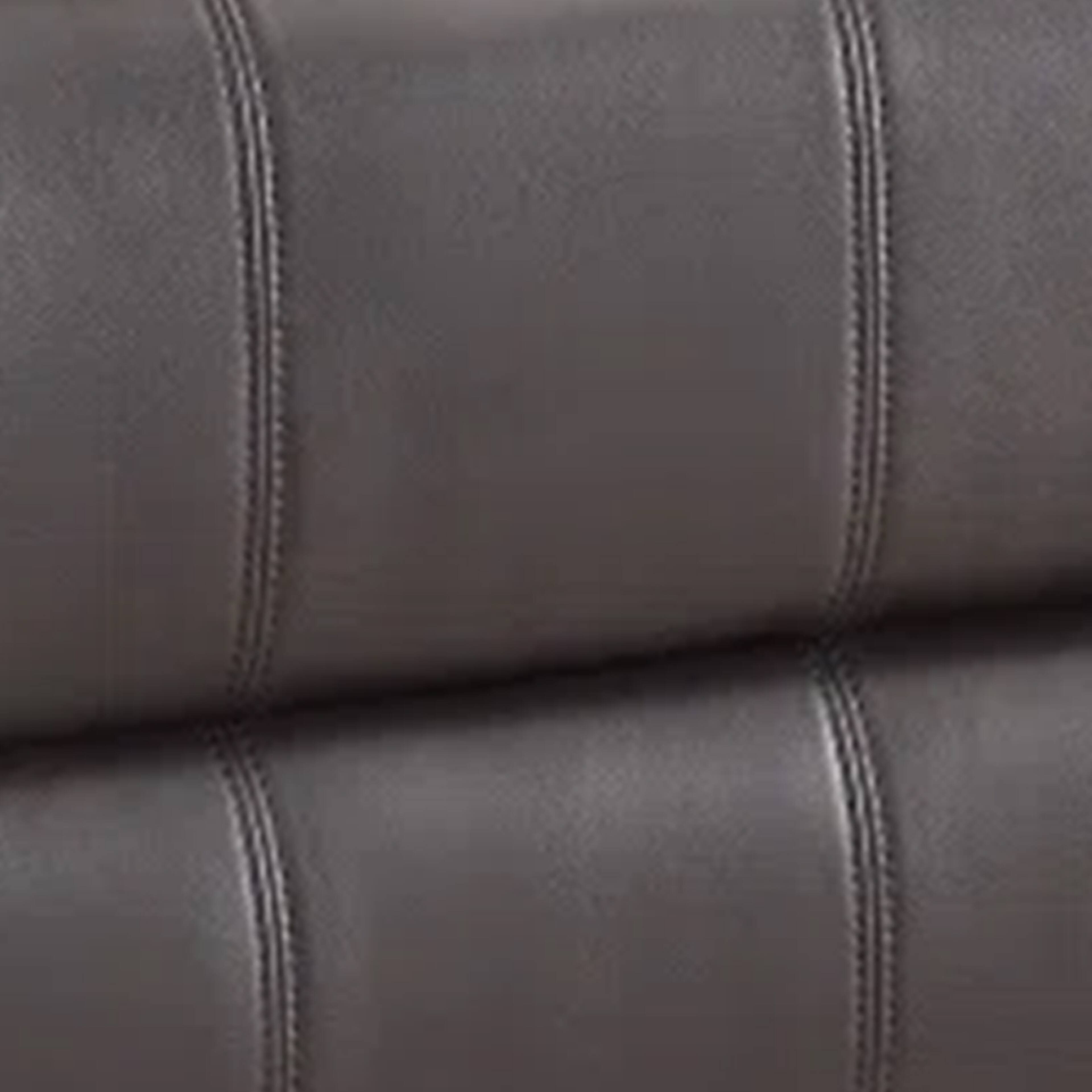 Left. Manhattan Lane - Evans 37 Inch Recliner Chair, Power Lift, 2 Cupholders Faux Leather - Brown.
