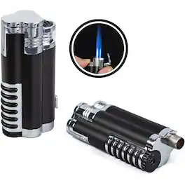 Prestige - Cyclone Triple Flame Cigar Lighter - Black Finish