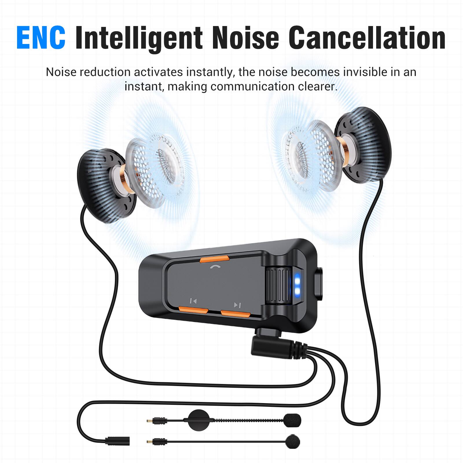 ENC Intelligent Noise Cancellation

Noise reduction activates instantly, the noise becomes invisible in an instant, making communication clearer.