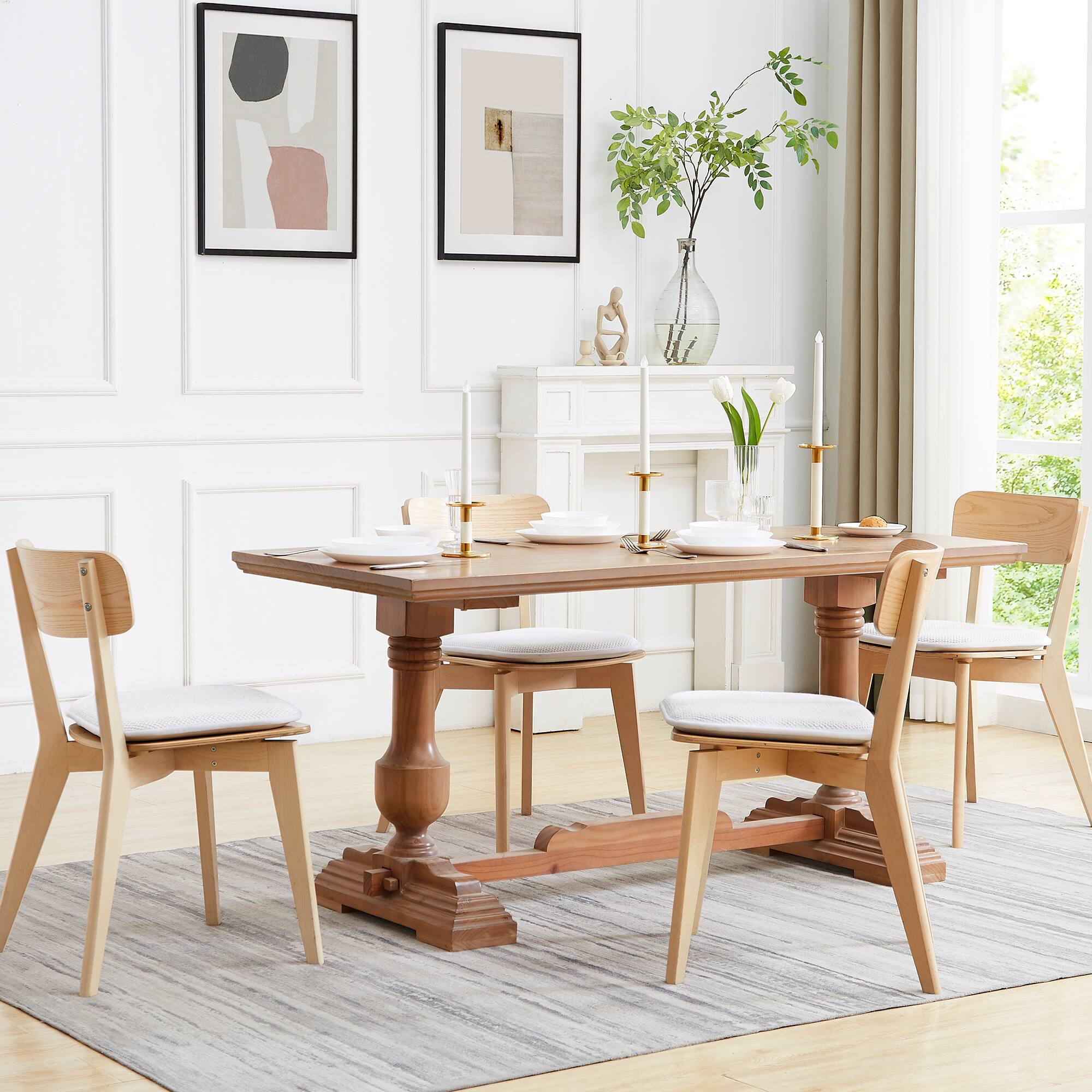 Alt View 2. Sweet Home Collection - Honeycomb Memory Foam No Slip Back 16" x 16" Chair Pad Cushion, 12-Pack - White.