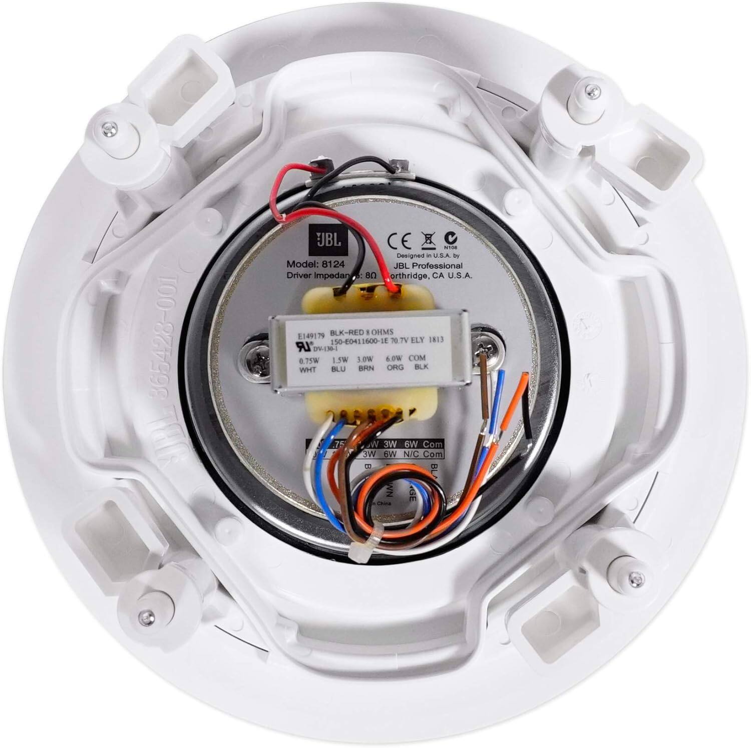 T00-877999  
TaR UBL CEC CE  
Designed - U.S.A.  
Model: 8124  
JBL Professional Driver  
8 ohmridge, CA U.S.A.  
BLK-RED  
1 OHMS  
E149179  
79  
150-E0411600-18  
600-31  
T0 TV ELY 1813  
LR DV-130-1  
0.75W  
L5W  
3.0W  
.0W  
COM  
WHT  
BLU  
BRN  
ORG  
BLK  
75 W  
WE  
Com  
SW  
Wa  
N/C  
Com  
H  
OL  
WN  
ASE  

---

JBL  
Model: 8124  
Driver Impedance: 8Ω  
6.0W COM  
WHT: BLU BRN ORG BLK  
E149179  
BLK-RED 8Ω  
150-E0411600-18  
0.75W  
L5W  
3.0W