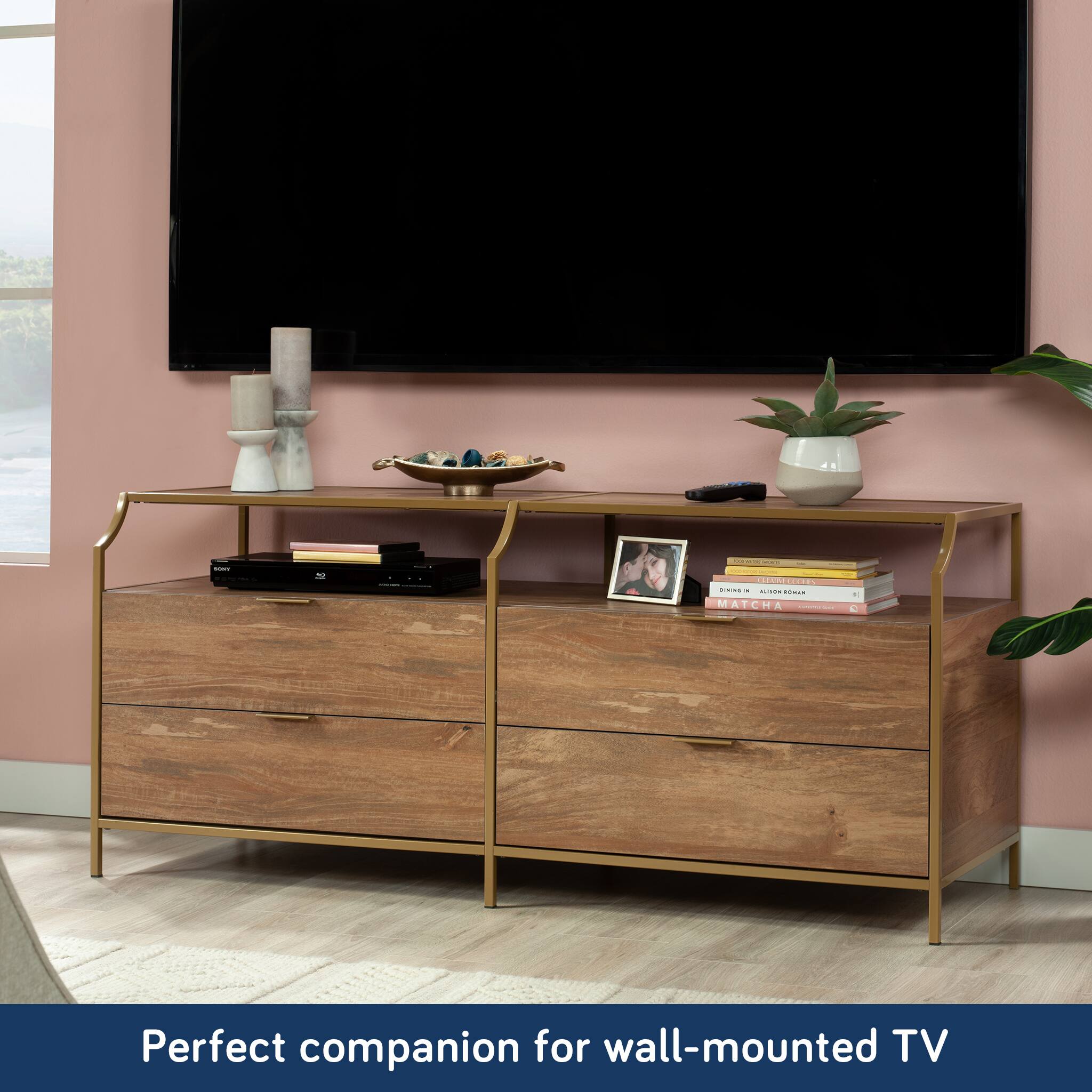 Perfect companion for wall-mounted TV