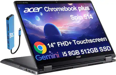 Acer Chromebook Plus Spin 514 2 in 1 FHD+ Touchscreen Laptop Acer Chromebook Plus Spin 514 2 in 1 FHD+ Touchscreen Laptop
