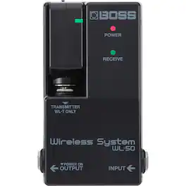 Boss - WL-50 Wireless System with Transmitter and Receiver for Pedalboards