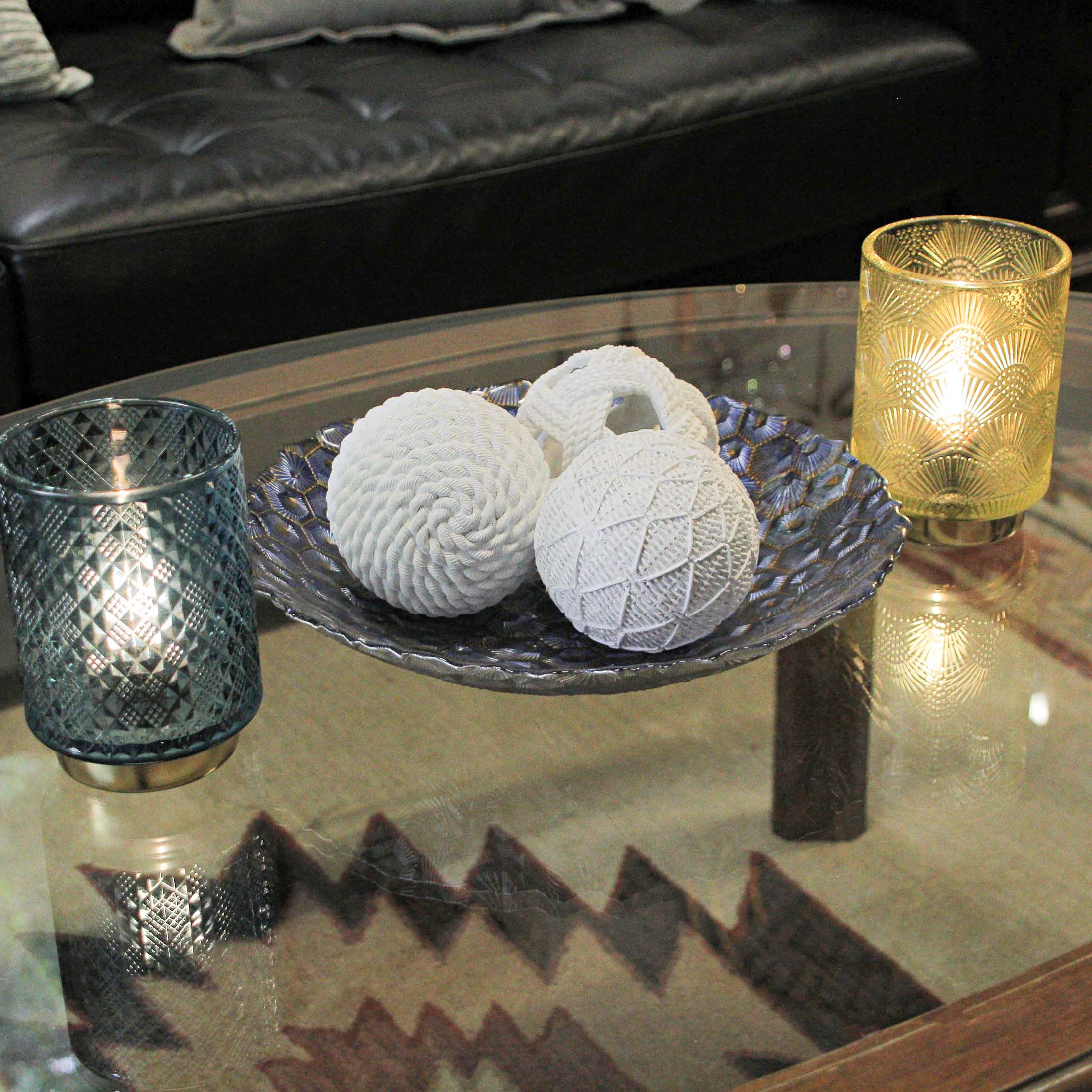 Alt View 5. Things2Die4 - White Orb Rope Balls – 4" Coastal Accent Orbs for Nautical-Inspired Home Decor - White.