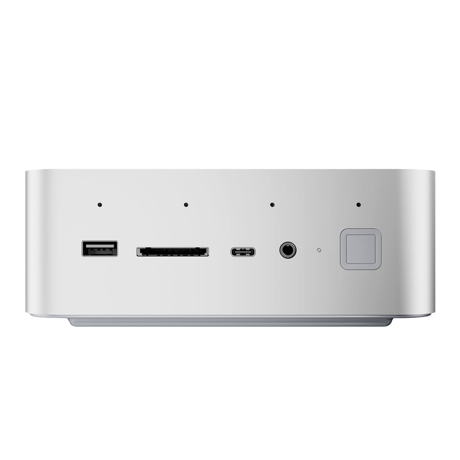 Back. Beelink - GTi14 Pro Mini PC With Intel core Ultra 9 185H, 64GB DDR5 RAM& 1TB SSD, Win 11 Pro Pre-installed - Frost silver.