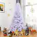Alt View 2. Costway - 7.5Ft Hinged Christmas Tree Pine Tree 1346 Tips Metal - White.