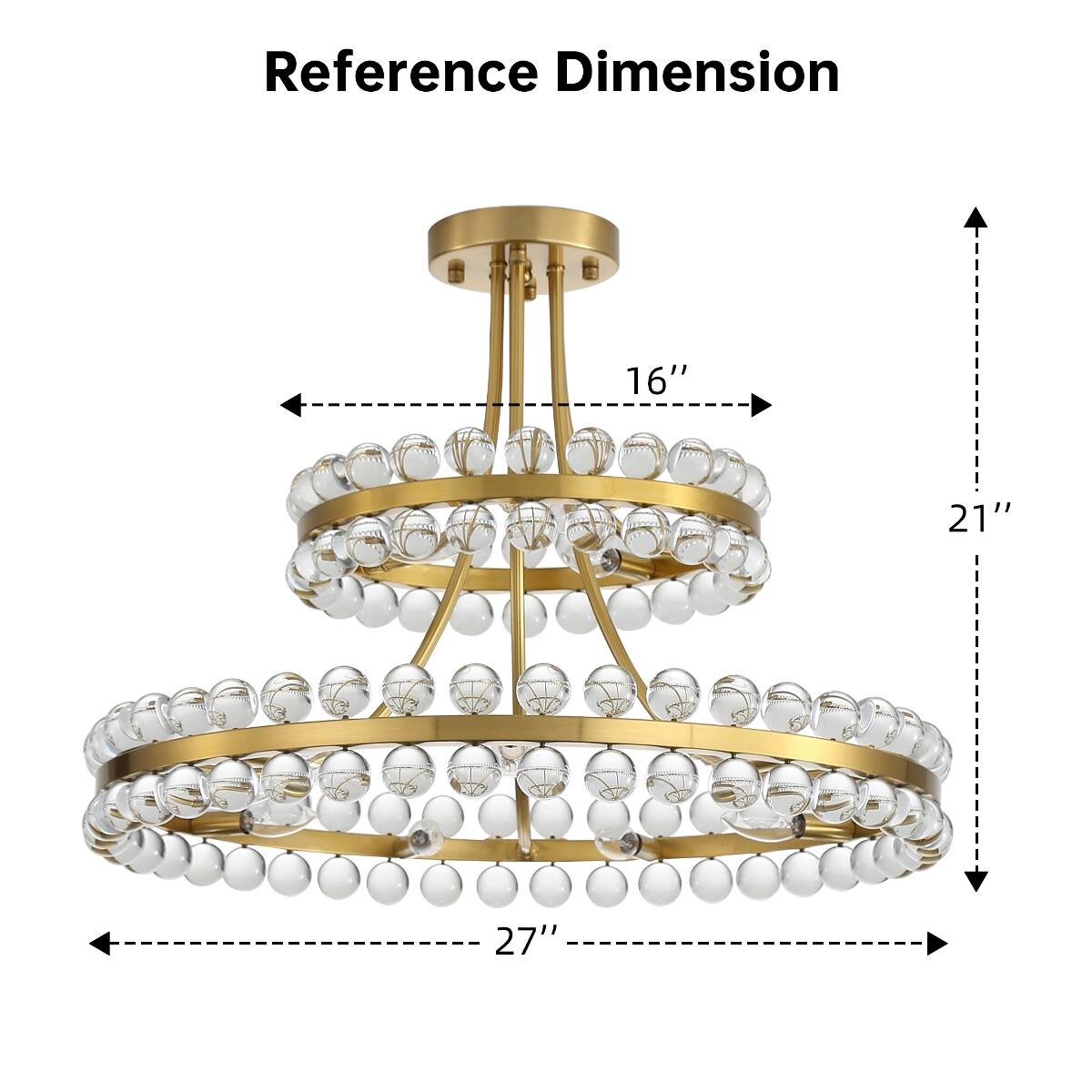 Reference Dimension  
16"  
21"  
27"