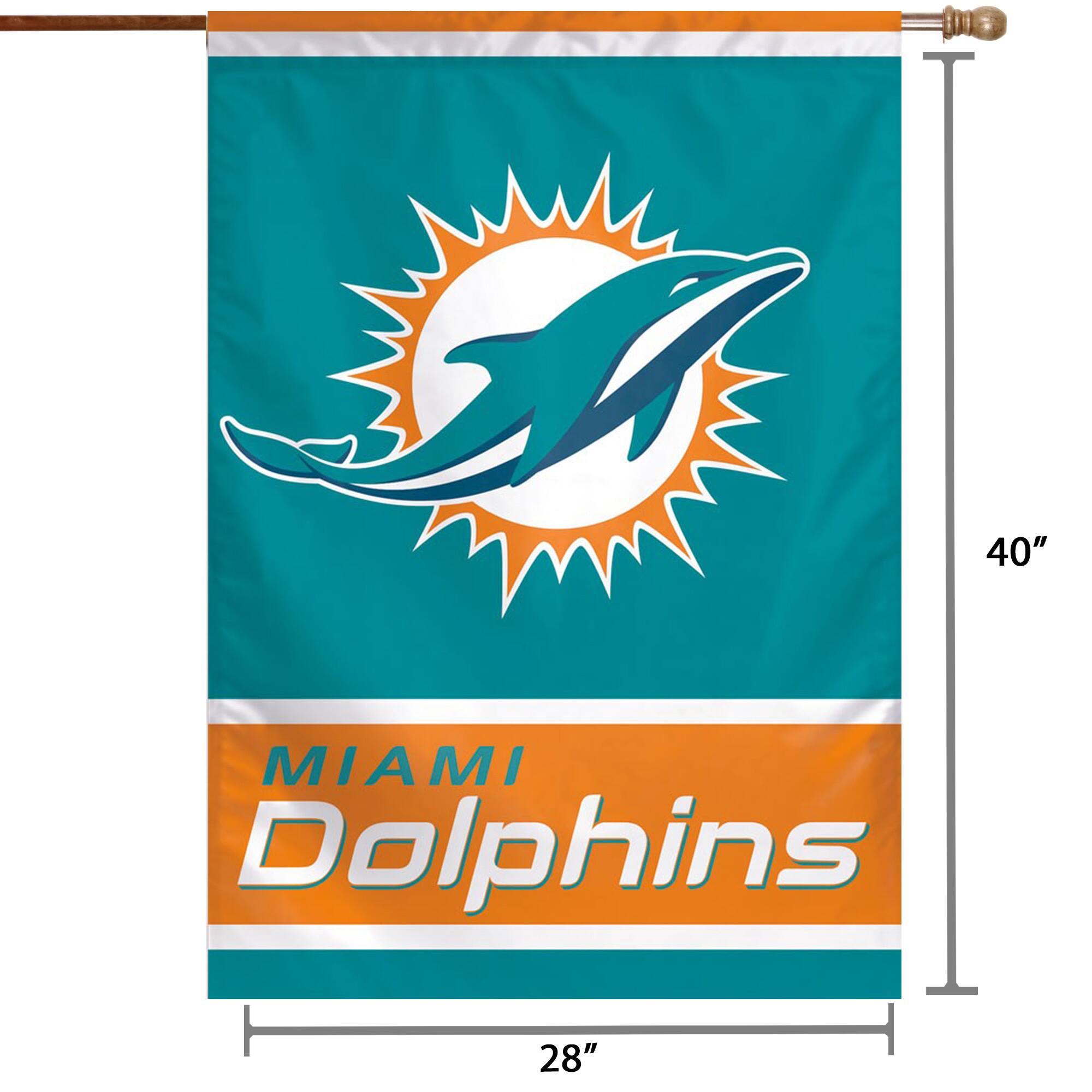 40" MIAMI Dolphins 28"