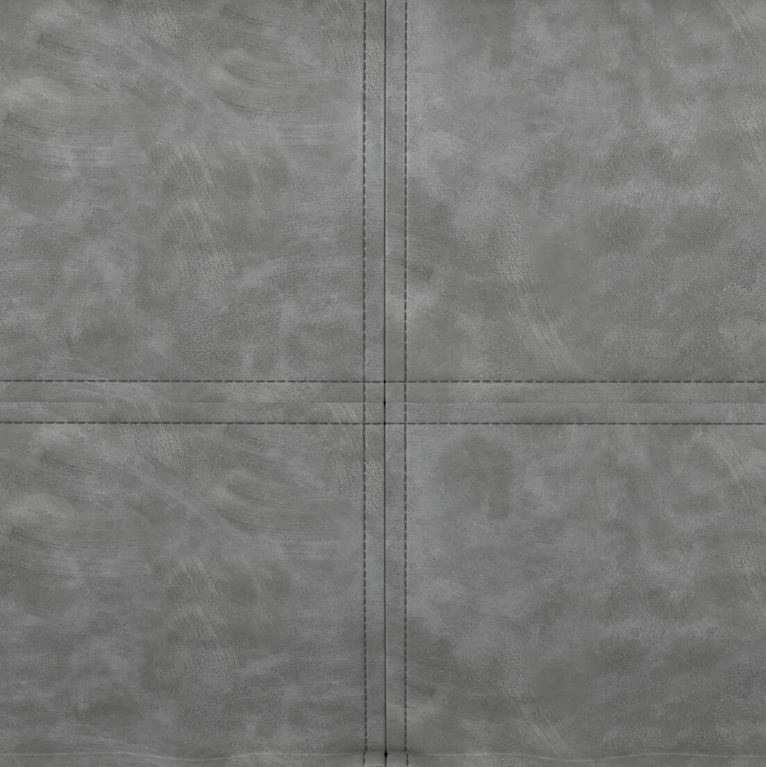 Alt View 8. Simpli Home - Brody 30 inch Wide Boho Square Coffee Table Pouf in Distressed Grey Vegan Faux Leather - Distressed Grey.