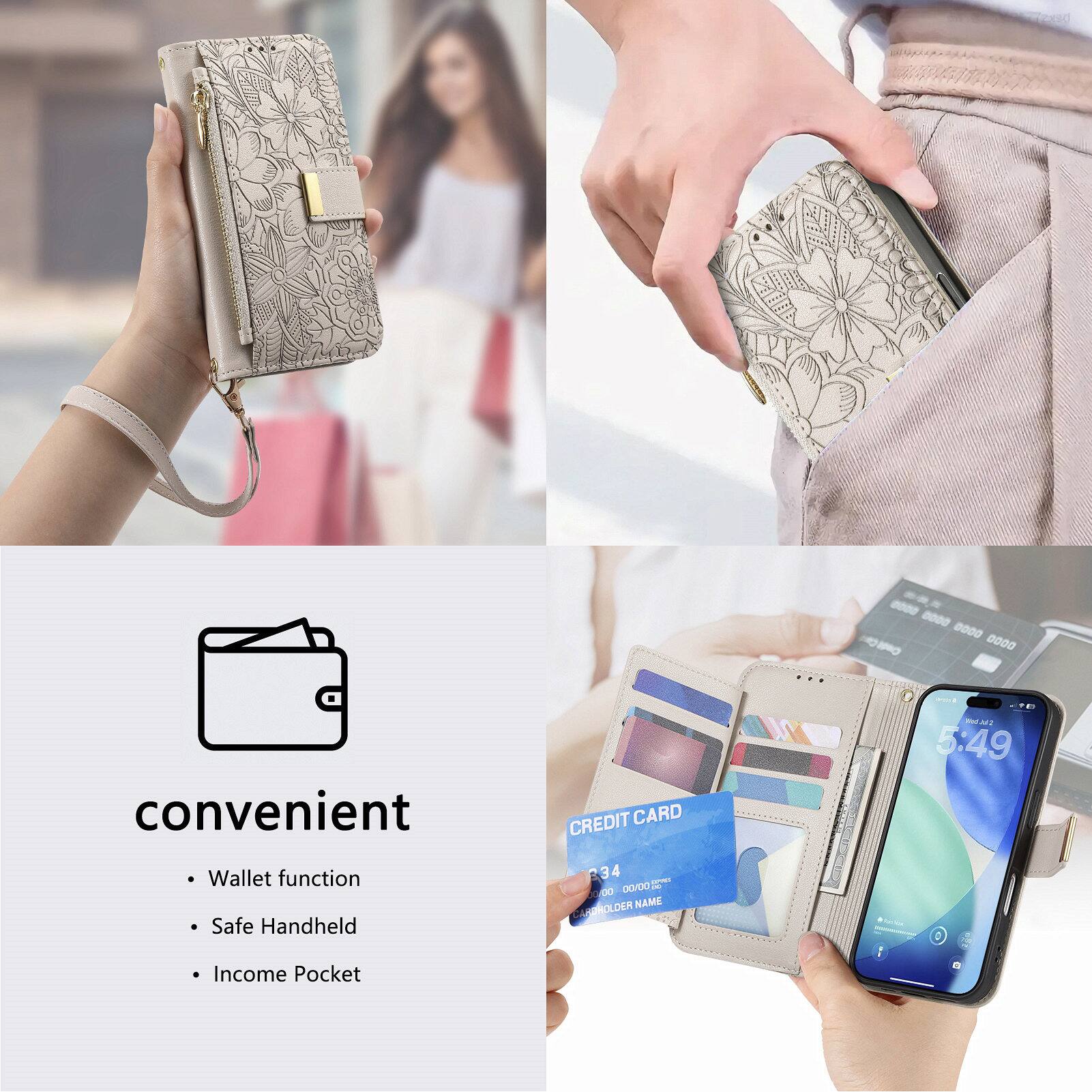 0000 0000 0000 convenient CREDIT CARD N - 5:49 Wallet function Safe Handheld 34 4 C 0D 0DO OLDER NAME ADHOLDER Income Pocket