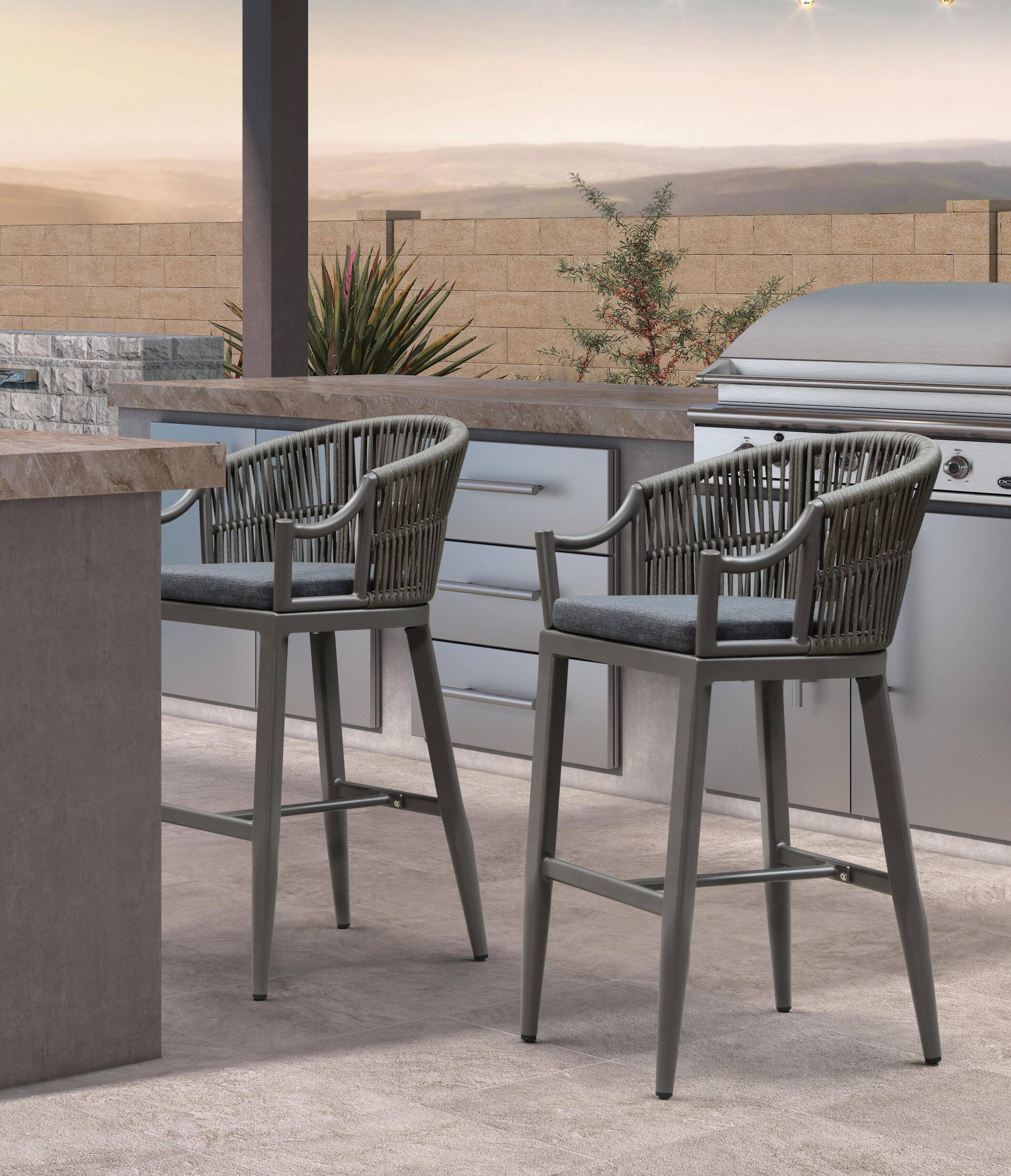 Smoke Grey-Bar Stool