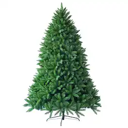 Costway - 6ft Premium Hinged Artificial Christmas Fir Tree w/ 1250 Branch Tips - Green