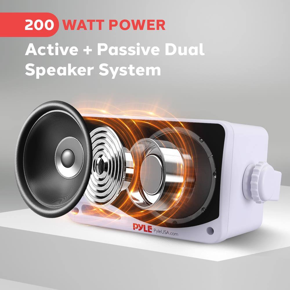 200 WATT POWER  
Active + Passive Dual Speaker System  
PYLE  
PyleUSA.com