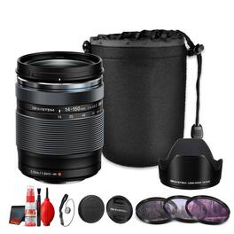 Bundle - OM System - M.Zuiko Digital ED 14-150mm f4-5.6 II Lens Micro Four Thirds() - Black