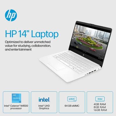 Brand New: HP 14 Laptop – Intel Celeron – 64GB SSD – 4GB RAM – Free Gift - LAPTOP Brand New: HP 14 Laptop – Intel Celeron – 64GB SSD – 4GB RAM – Free Gift - LAPTOP