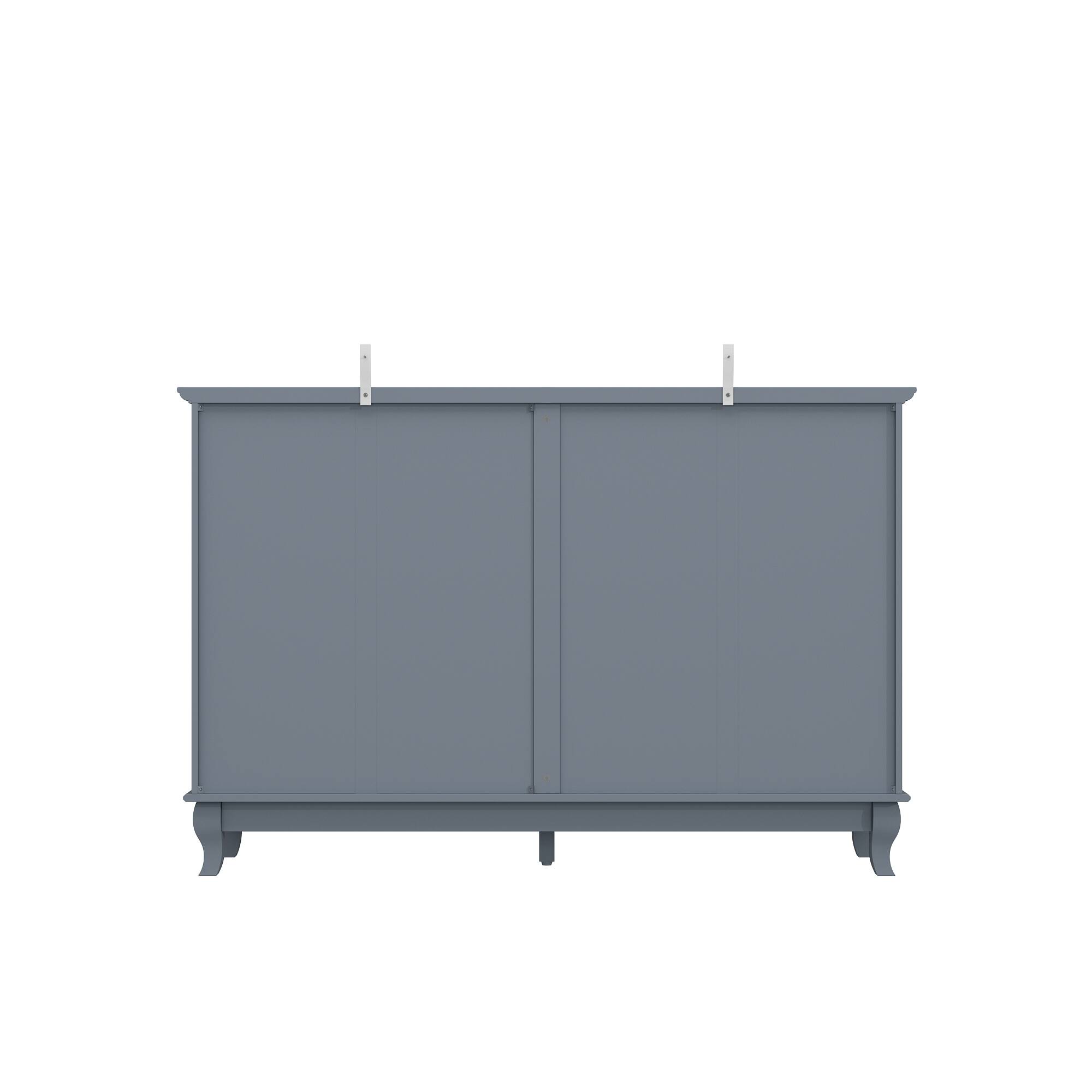 Back. FUFU & GAGA - FUFU&GAGA Multi - Drawer Dresser: Smart Storage, Versatile Charm - Dark Blue.