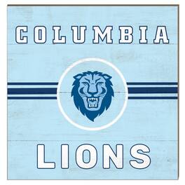 Jardine - Columbia University 10" x 10" Retro Team Sign - Light Blue