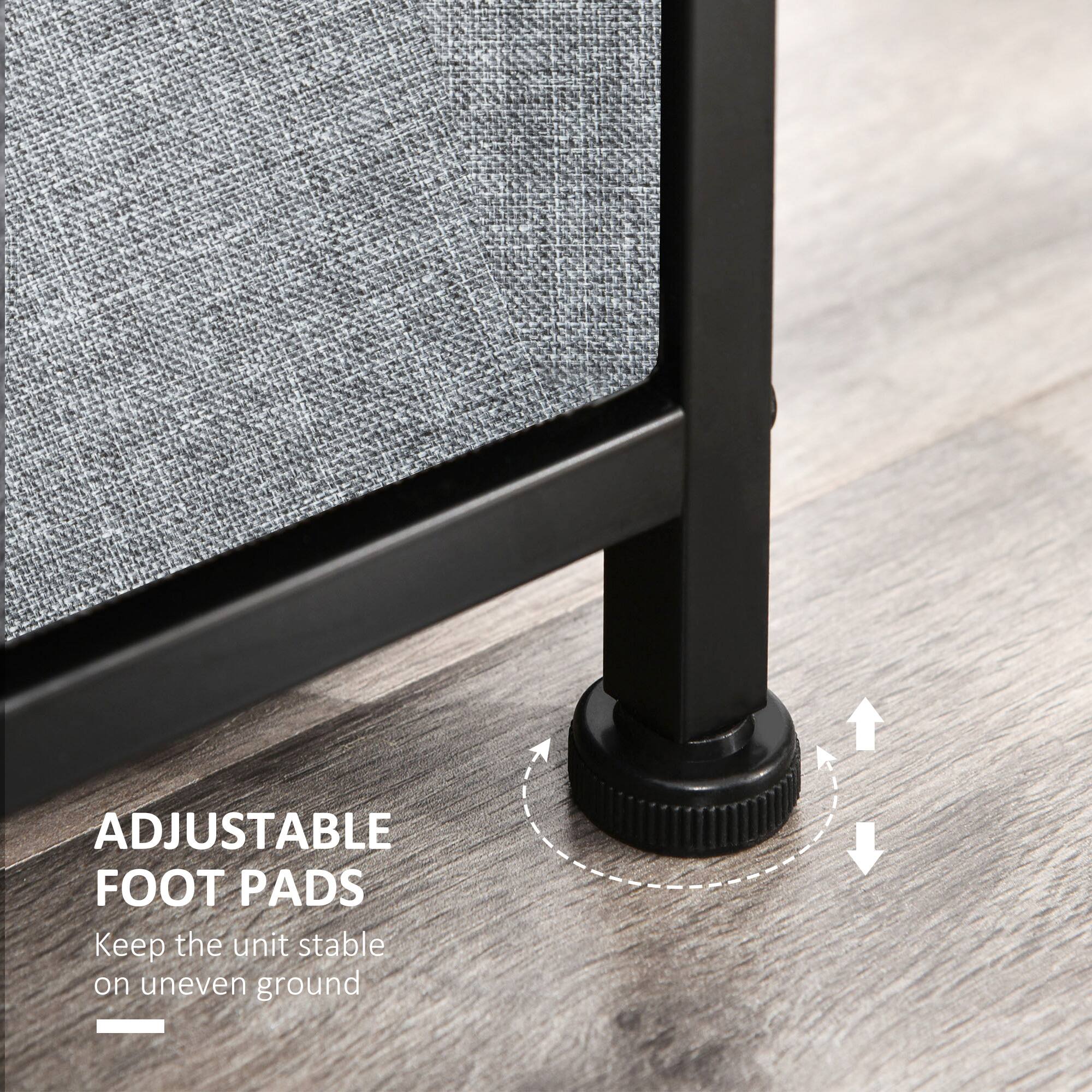 ADJUSTABLE FOOT PADS
Keep the unit stable on uneven ground