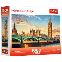 Trefl - Red 1000 Piece Puzzle - Westminster Bridge