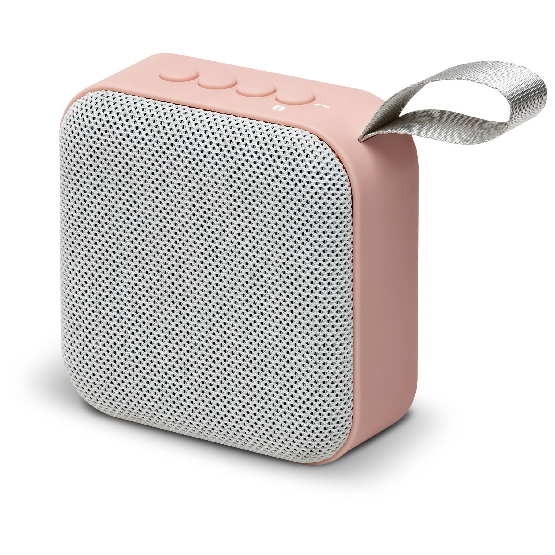 Alt View 1. iLive - iLive Ultra-Portable Wireless Fabric Speaker with Carry Strap, Rose Gold, ISB20RGD.