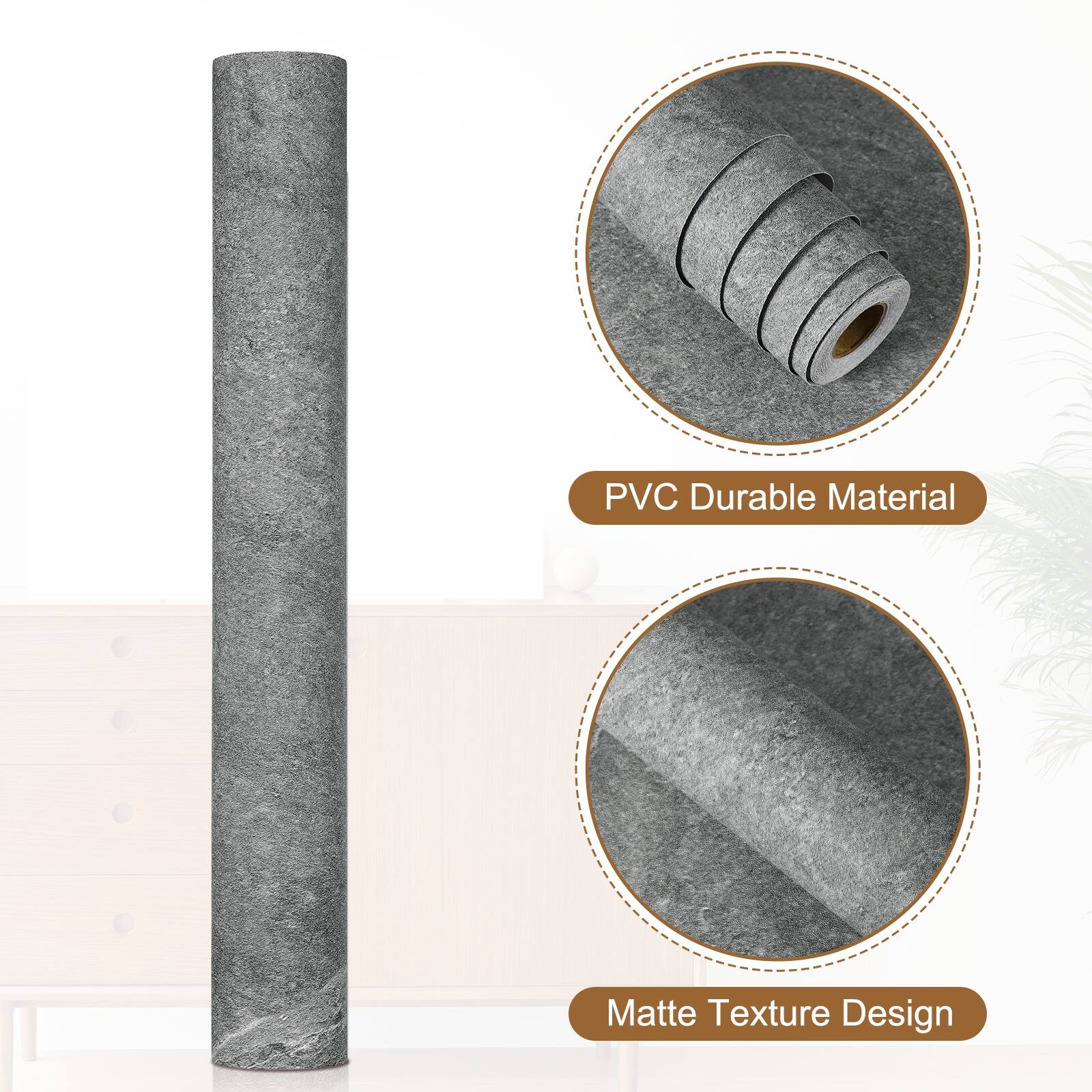 PVC Durable Material  
Matte Texture Design