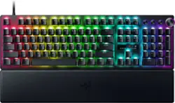 Razer - Huntsman V3 Pro Full Size Wired Analog Optical Gaming Keyboard with Snap Tap - Black - Front_Zoom