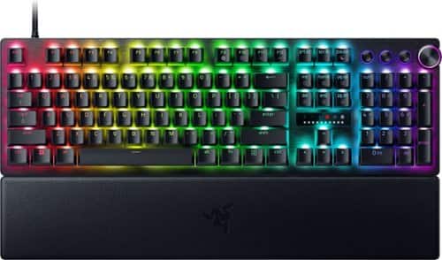 Razer - Huntsman V3 Pro Full Size Wired Analog Optical Linear Switch Gaming Keyboard with Snap Tap - Black