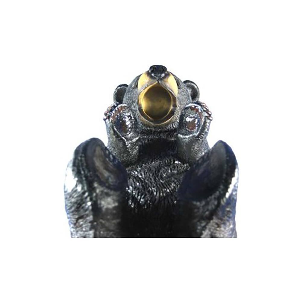 Alt View 3. Zeckos - Playful Bear Cub Wine Bottle Holder Kitchen Decor - Black.