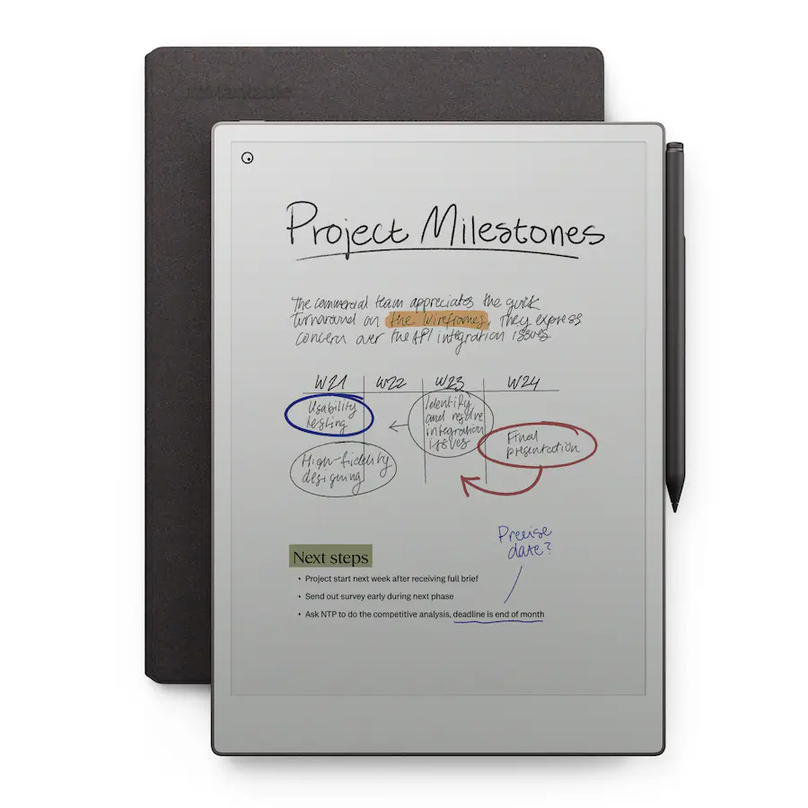 reMarkable Paper Pro Paper Tablet with Marker Plus and Book