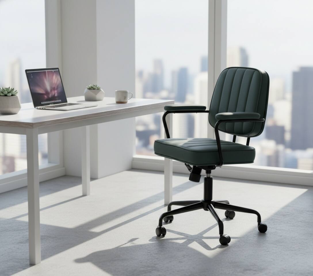 Forest'nSky Retro Style Office Chair, Adjustable Home & Office