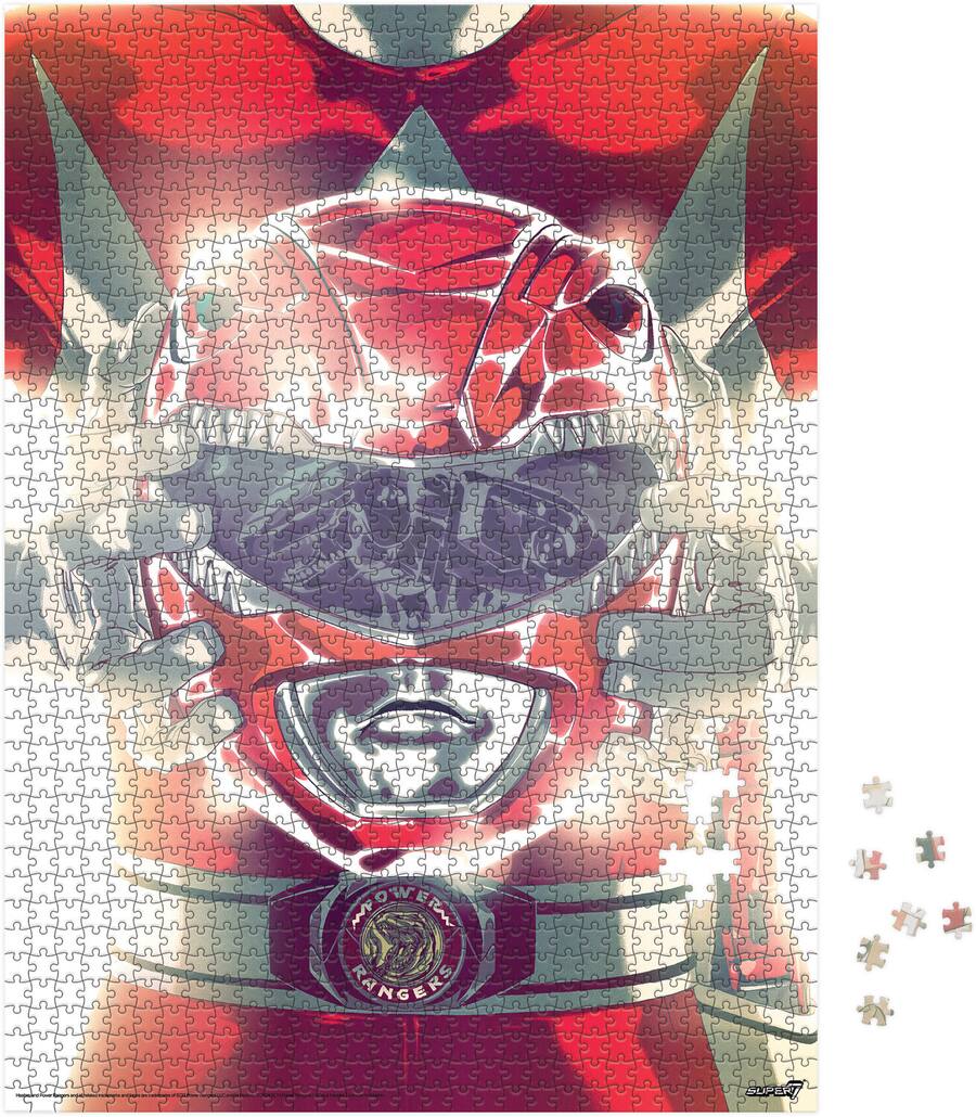 Super7 Mighty Morphin Power Rangers Red Ranger Foil Puzzle Collectibles ...