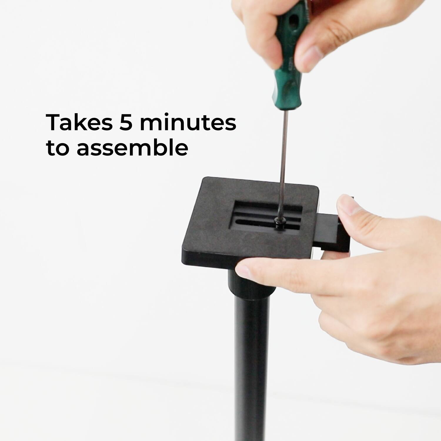 Takes 5 minutes to assemble