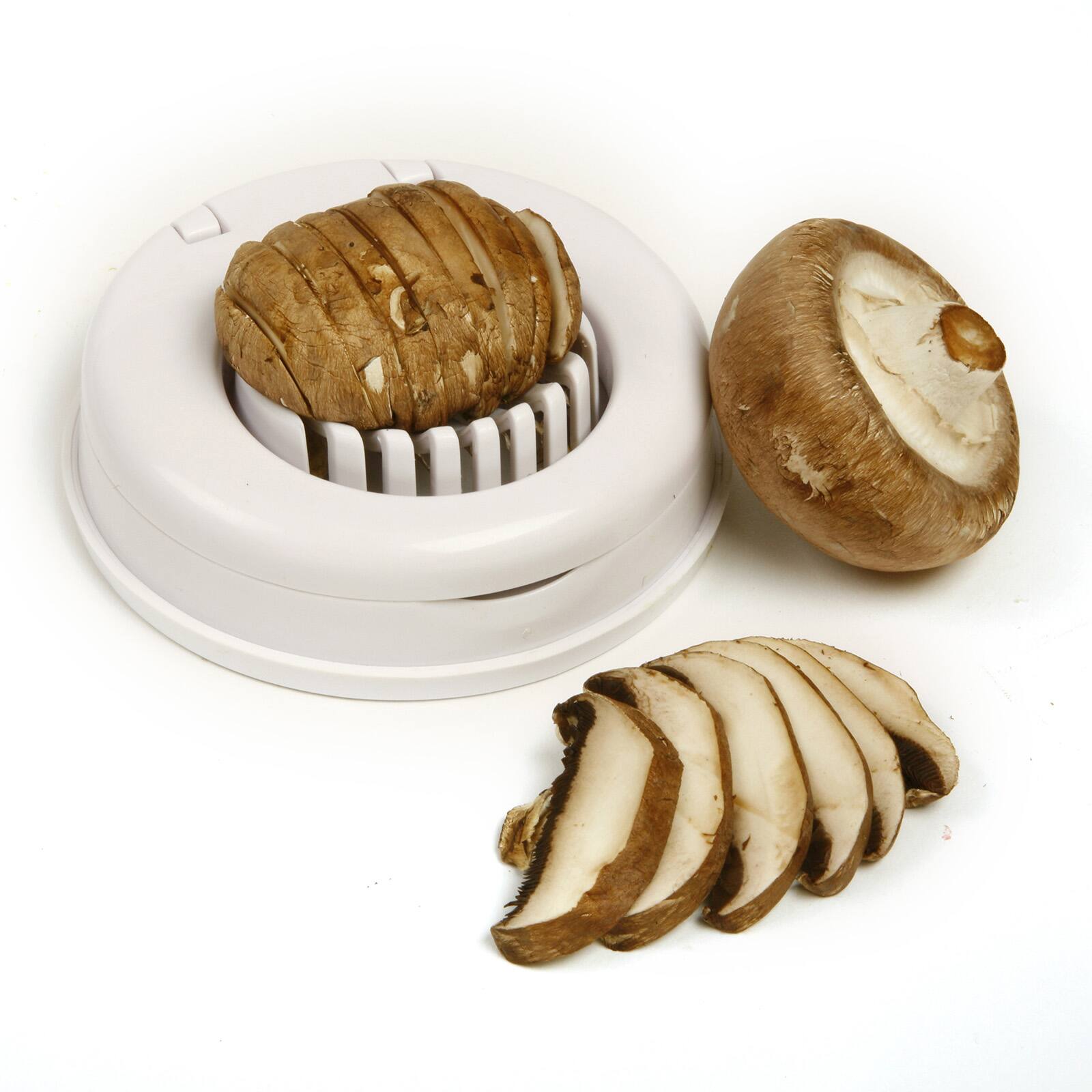Alt View 4. Norpro - Egg and Mushroom Slicer, White - White.