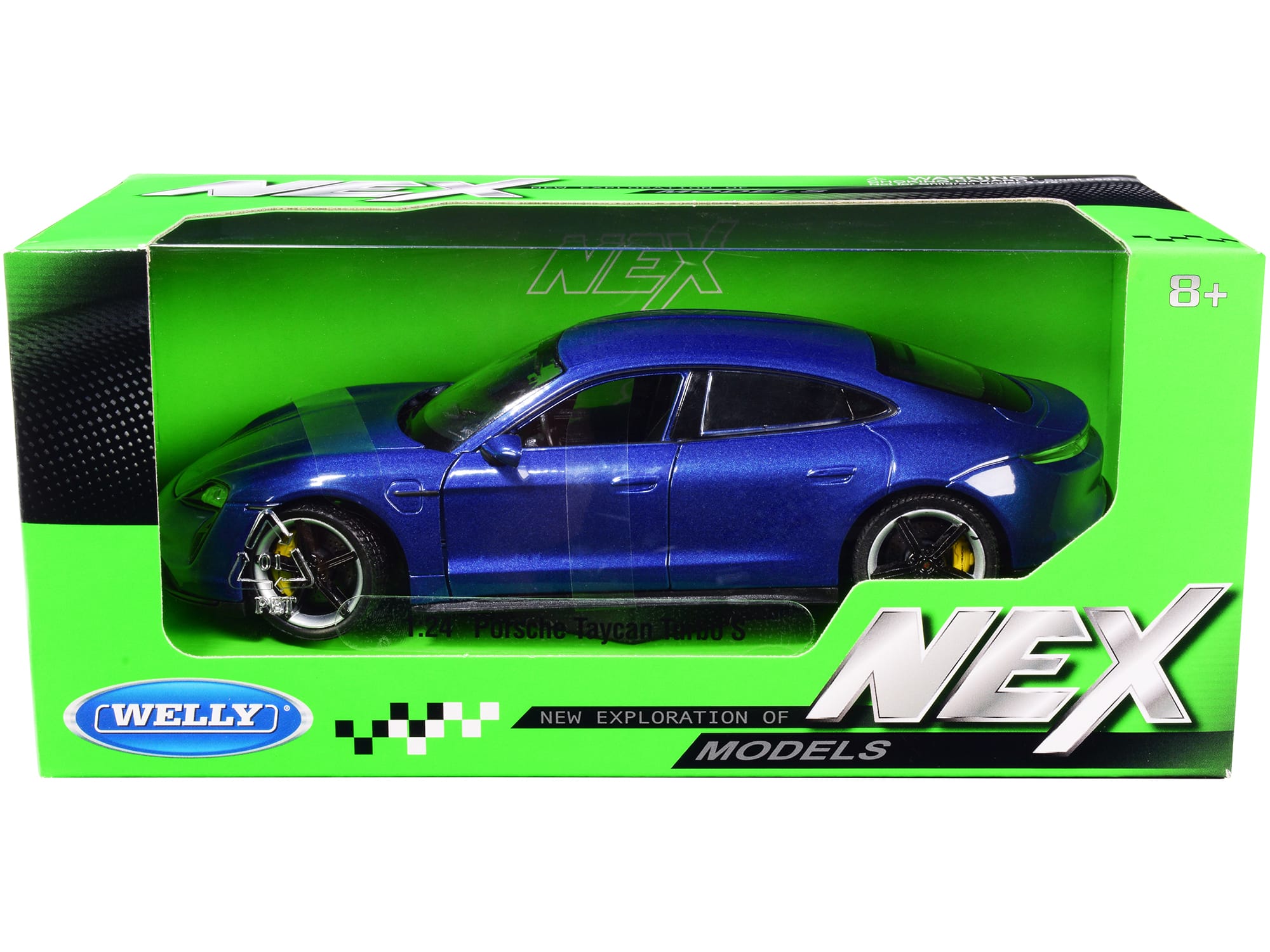 "Porsche Taycan Turbo S Blue Metallic ""NEX Models"" 1/24 Diecast Model Car by Welly" price history on PriceWatchPro
