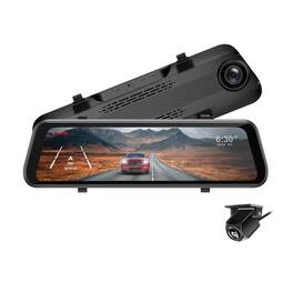 myGEKOgear - GekoGear Oribit D100 10 inch Rearview Mirror 1080P Dash Camaera and Back Up Camera - Black