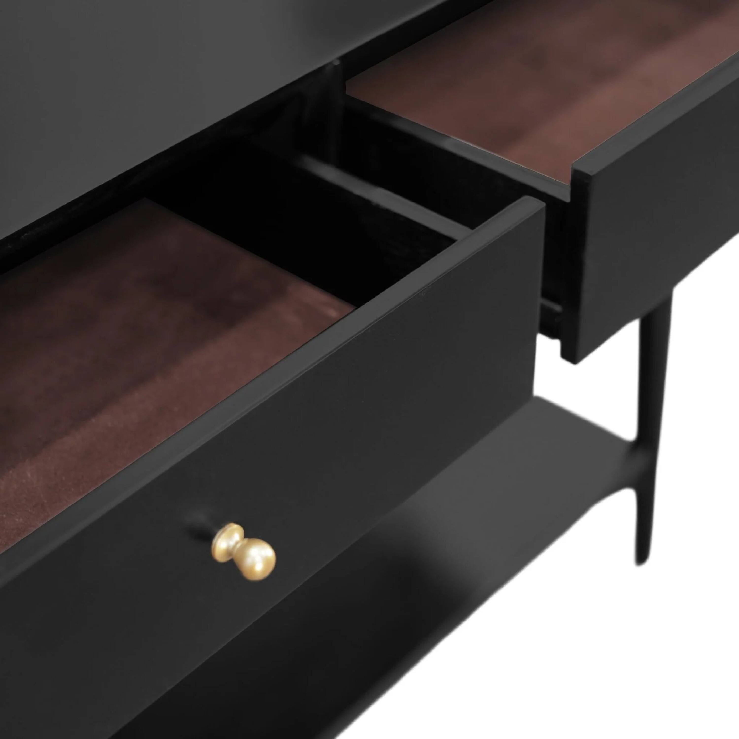 Manhattan Lane Ian Console Table, 2 Drawers w Shelf, 42 Inch ...